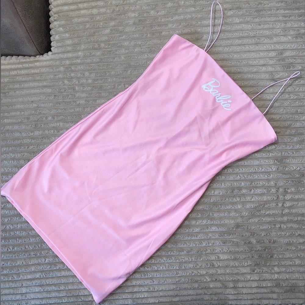 💖🌸 Barbie Pink Mini Bodycon Dress Y2K Aesthetic Size XS/S